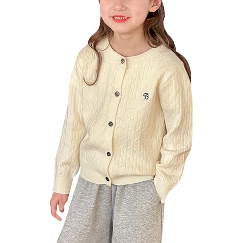 Cardigan brodé filles gilet adolescentes décontracté doux confortable avant