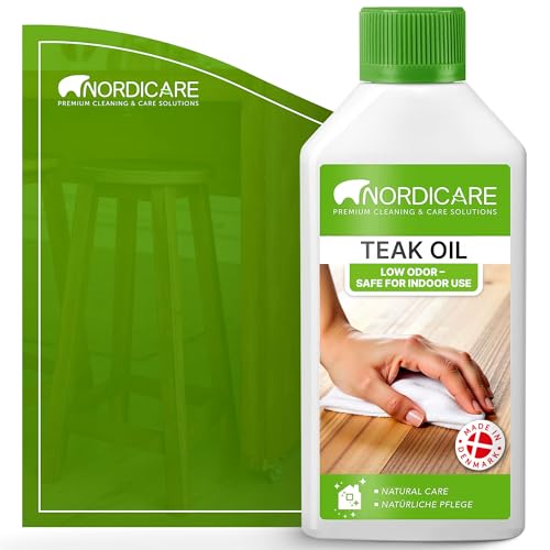 Nordicare Teak Oil (525 ml) - Wood Oil for the Entire Indoor...