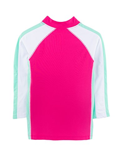 Image of Girls Long Sleeve Rash Guard 12 mos - 12 yrs, UPF 50+ Sun Protection
