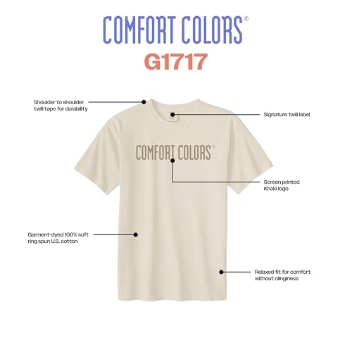 Image of Comfort Colors Adult Heavyweight Short Sleeve Tee, Style G1717 /G1745, Multipack