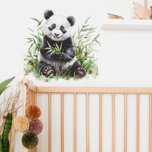 Vinilos decorativos Achang panda acuarela para pared miniatura 3