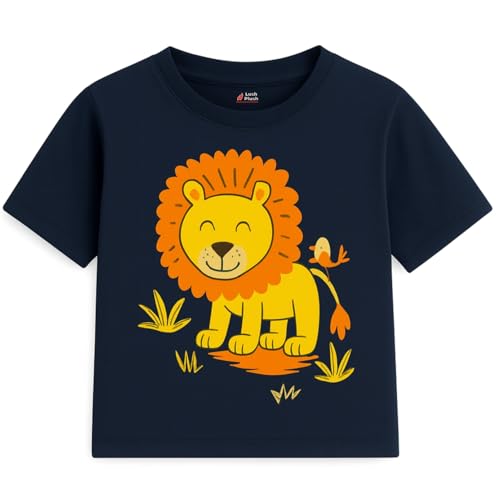 Image of Lush Plush Boys High GSM Cotton Half Sleeve Printed Cotton T-Shirt