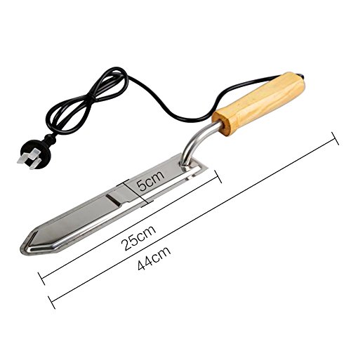 MUDUOBAN Electric Uncapping Knife Large Stainless Steel Honey Uncapping Blade Tool Scraping Extractor Beekeeping Equipment for Beekeeper