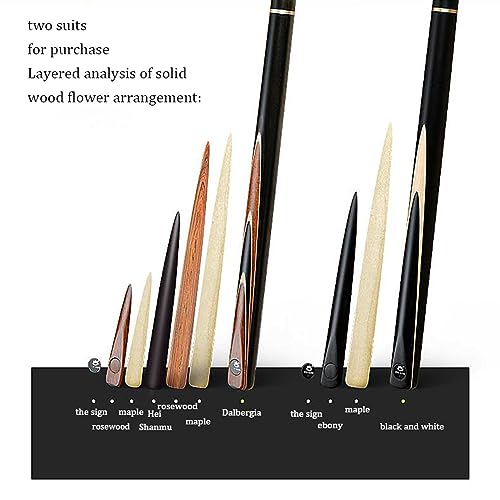 Taco de billar pool cue 145 cm negro profesional miniatura 3