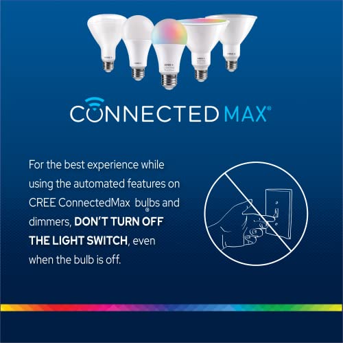 Image of Cree Lighting Connected Max Smart Tape Light Extension Kit, Color Changing Tape Light Kit, 11W, Tunable White 2200K-6500K, 3 Ft, 1 Pack