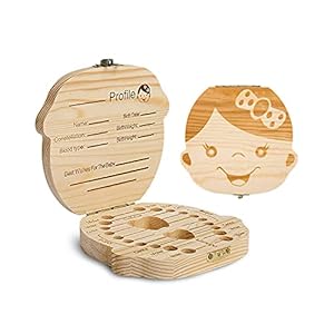 Babytandendoos, houten aandenken voor kinderen met pincet en Lanugo-fles, babydouche en verjaardagscadeau