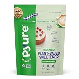 Pyure Organic Plant-Based Sweetener | 1:1 Sugar Replacement | Made with Allulose, Monk Fruit & Stevia | No Erythritol | Keto, Diabetic & Vegan Friendly | USDA Organic, Non-GMO | 9 oz