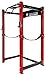 Fitvids SF-3 1,500 Pound Capacity 3” x 3” Power Cage Squat Rack, Includes J-Hooks and Safety Straps, Other Optional Accessories