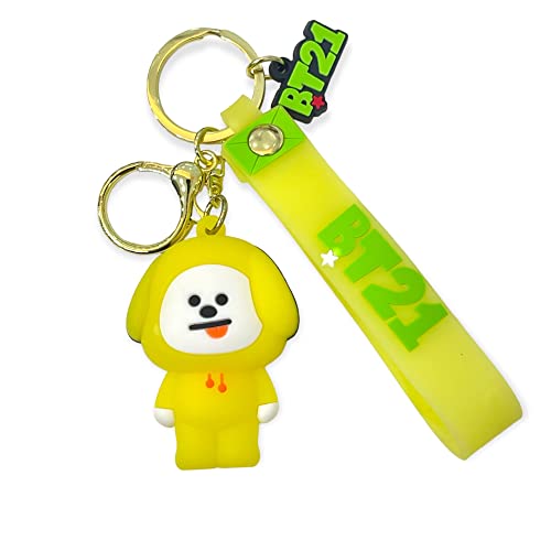 Image of AUGEN BT21 5 Action Figure Keychain Limited Edition for Car, Decoration, Cake, Office Desk & Study Table (Pack of 1)