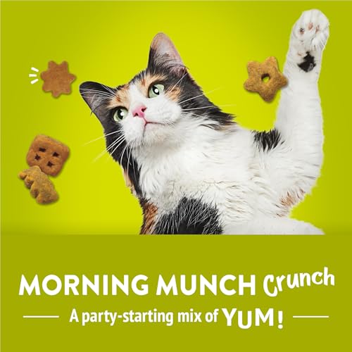 Friskies Purina Party Mix Morning Much Crunch Cat Treats, 30 oz Canister - image 2
