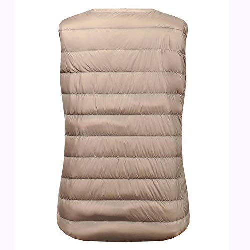 Petalum Women Ultra Light Down Packable Vest Packable Gilets Lightweight Jacket Coat Outdoor Khaki - Image 3