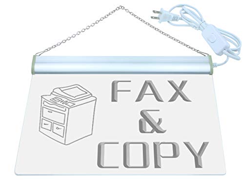ADVPRO Open Fax and Copy Stationery LED Sign Neon Light Sign Display i064-r(c)