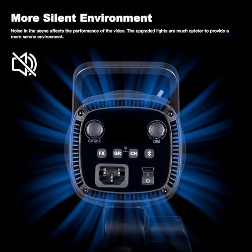 Godox SL60IID Softbox Lighting Kit Professional Studio Equipment with Softbox, SL60II-D 75W LED Video Light 3-Light Kit with APP control, Reflector, light stand, Boom Arm for Portrait Product Shooting by GODOX - Image 7