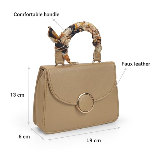 Image of Mochi Women Formal PU Soft Body Lock closure Solid Sling Bag with 1 Pocket and 1 compartments