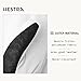 Hestra Womens Extra Warm Ski Gloves: Heli Leather Winter Cold Weather Powder Mitten, Black/Off White, 8