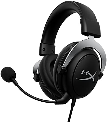 HyperX CloudX, Official Xbox Licensed Wired Over The Ear Headset with Mic (Silver)