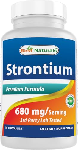 Best Naturals Strontium Bone Building Formula 680mg/serving 90 Capsules