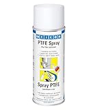 WEICON PTFE-Spray | 13.5 oz / 400 ml | Dry Film Lubricant | Grease-Free | Adheres to All Metal, Plastic and Wooden Surfaces | Heat-Resitance -292°F to +482°F | Silicone Free | Industrial Grade