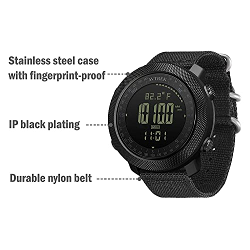 Avtrek Mens Outdoor Sport Tactical Survival Watches Hiking Digital Wrist Watch Smart Swimming Military Army Altimeter Barometer Compass Watches #TOP3