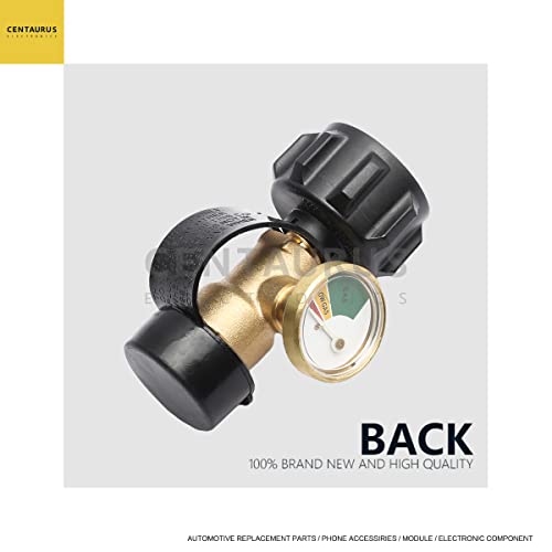 CENTAURUS Propane Tank Gauge Level Indicator Leak Detector Gas Pressure Meter Universal Replacement for RV Camper, Cylinder, BBQ Gas Grill, Heater and More Appliances-Type 1 Connection - Thumbnail 3