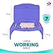 MAVOCRAFT Foldable Kids Lap Tray with Storage - Portable Lap Desk Kids & Adults - Kids Lap Desk for Breakfast in Bed, Serving Tray, Car Desk & Gaming (Purple)