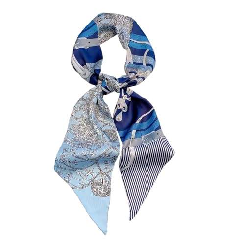 Mulberry Silk Like Head Scarf Women's Fashion Square Neck Satin Scarfs for Bag Hair Scarves Gift