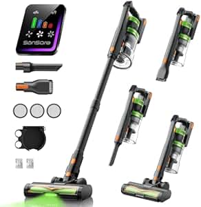 SunSare Cordless Vacuum Cleaner, 50KPa 600W 65Mins Stick Vac