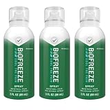 Biofreeze Menthol Spray 3 FL OZ Colorless Aerosol Spray Associated with Sore Muscles, Arthritis, Simple Backaches, and Joint Pain (Packaging May Vary) (3) -  Reckitt