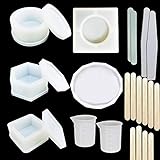 Allgemeiner gebrauch: Das set mit großen harzformen eignet sich zur herstellung von asbest, wasserbechern, stifthaltern, blumentöpfen, kerzenhaltern, schmuckschatullen, mustern, wanddekorationen, heimdekorationen und anderem kunsthandwerk. Teilen sie den spaß am selbermachen mit familie, freunden oder kindern, stellen sie sich einzigartige harzprojekte vor und kreieren sie sie.