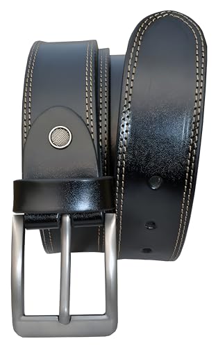 Mens Belts for Jeans Genuine 100% Cow Leather Dress Men Belt, Handmade Fashion Classic Buckle 40mm Casual Men's belt for Work4