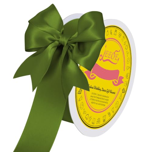 Image of Double Face Moss Satin Ribbon 1-1 /2 inch X 50 Yards Polyester Moss Ribbon for Gift Wrapping Very Suitable for Weddings Party Hair Bow Invitation Decorations and More