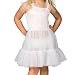 I.C. Collections Little Girls White Bouffant Sweetheart Slip Petticoat, 2T