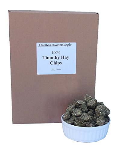 5 Pounds Premium Timothy Hay Chips para mascotas miniatura 1