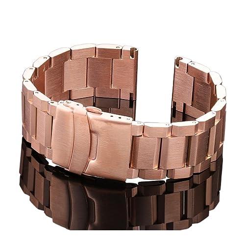 Bracelet 18mm 20mm 22mm 24mm en acier inoxydable bleu noir or