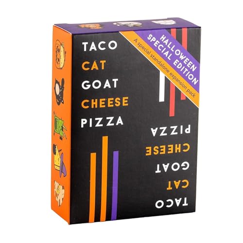 Taco Cat Goat Cheese Pizza Halloween Edition Wildly Spooky Card Game for Family Game Night | Easy to Play 15 Minute Rounds | Fun for Kids, Teens, Adults, and Families | 2-8 Players