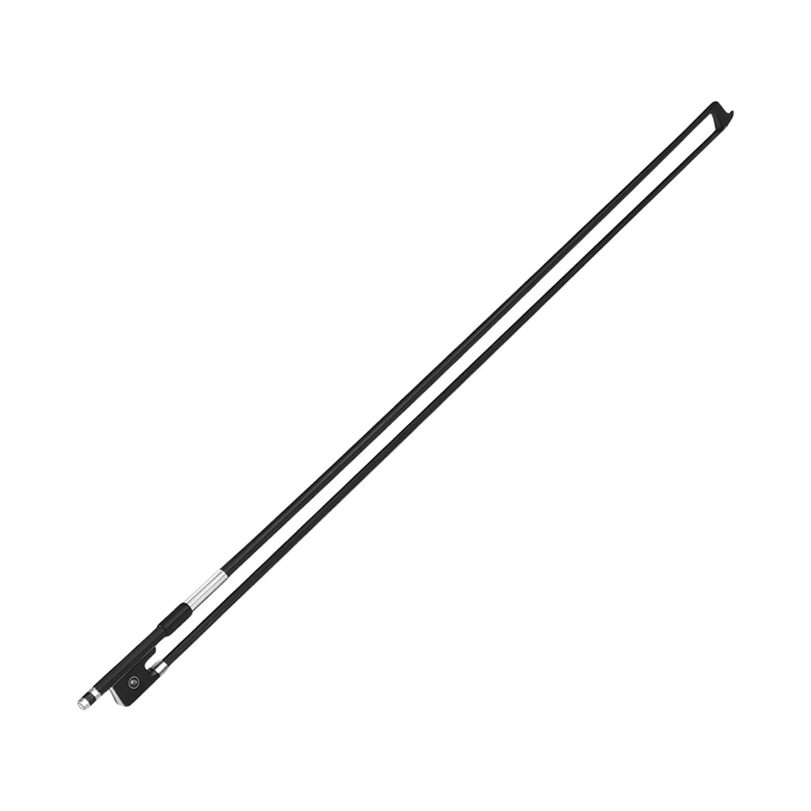 Geigenbogen 4/4 Violinbogen Carbon Runder Stock Ebenholz Schwarzes Rosshaar Gut Ausbalanciert Schnelle Reaktion