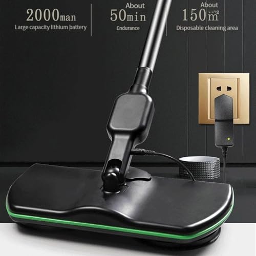 Pulidora eléctrica inalámbrica para suelos con aspiradora, kit de limpieza para el hogar
