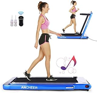 ANCHEER Folding Treadmill, Under Desk Smart Electric Treadmill with Remote Control and Bluetooth