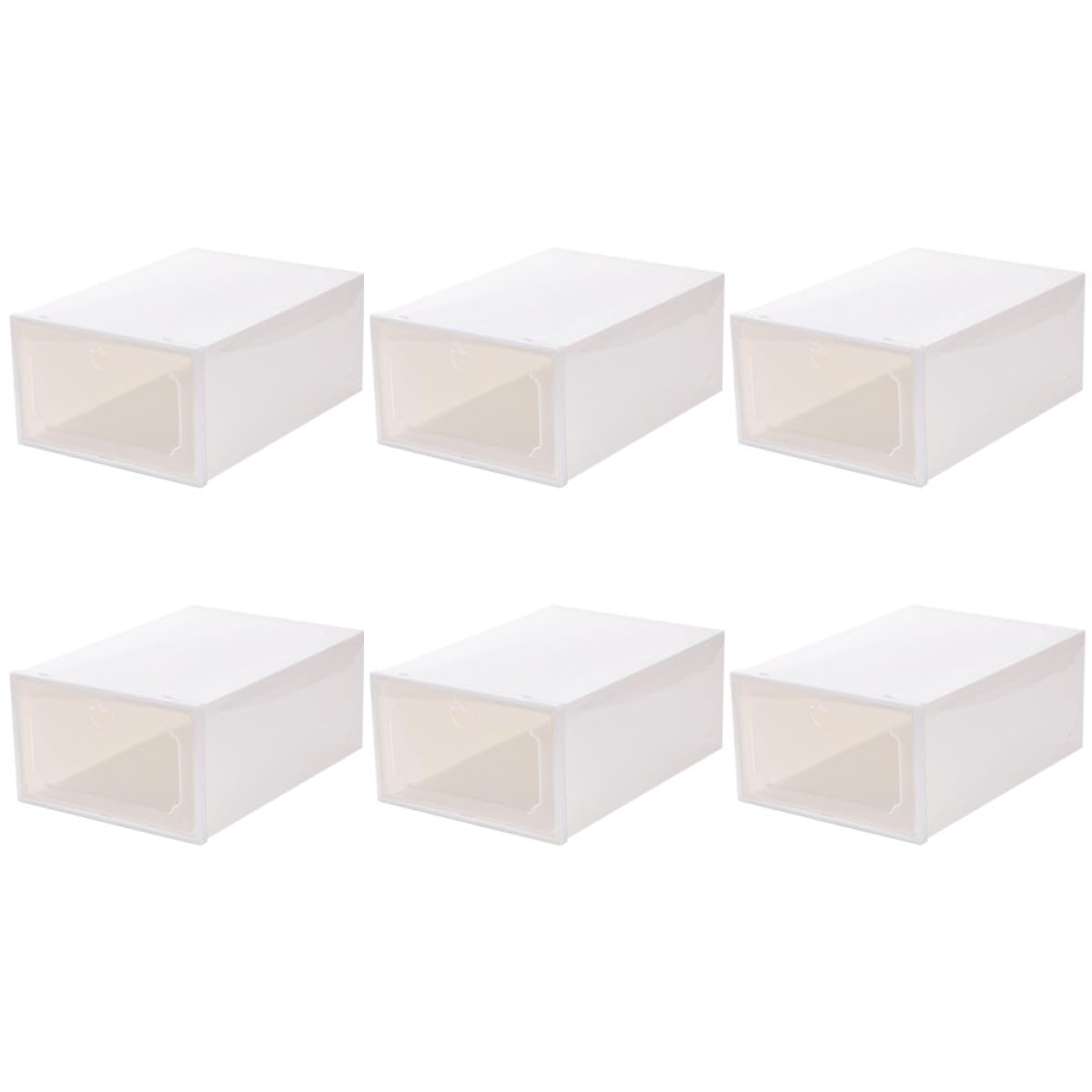 Boîte à chaussures tiroir empilable Healvian pour organisateur de placard