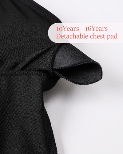 Girls Swimsuits One Piece Bathing Suits for Girl Swimsuit Kids with Adjustable Straps Girls' Swimwear 6-14Y Yizuoding0074