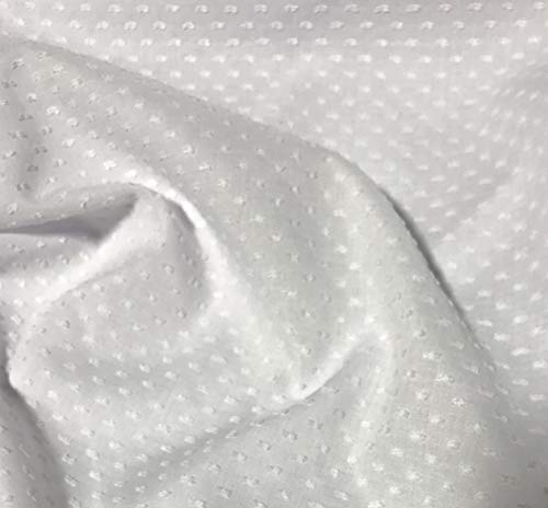 White Imperial Poly Cotton Old Fashioned Dotted...