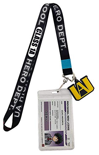 Cordon My Hero Academia anti-perte pour carte d'identité et badge Yuei