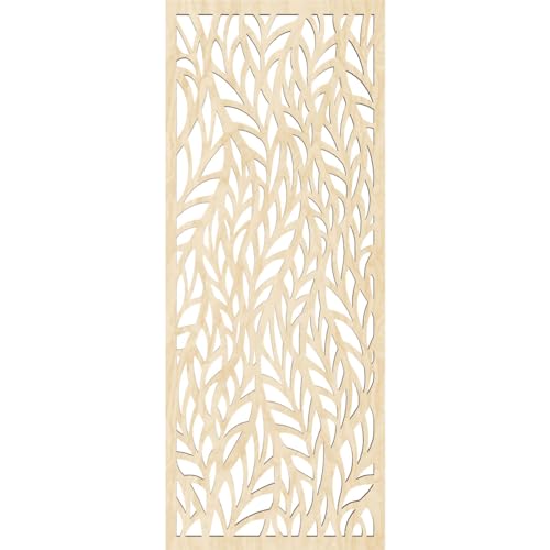 Image of Ortonville Decorative Pierced Fretwork Wood Wall Panels, 9 3 /8 inchW x 24 3 /8 inchH x 1 /4 inchT, Birch