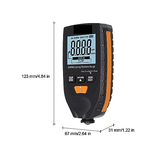 Calibrador de espesor digital para pintura con medidor 0-1500um miniatura 4