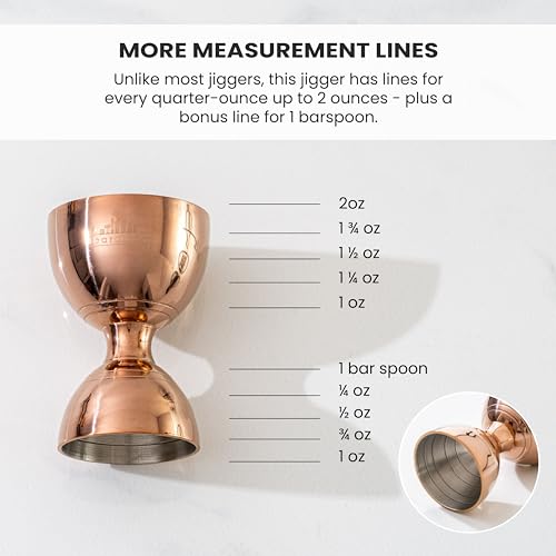 Image of A Bar Above Bell Jigger, 10 Measurements, Stainless Finish, 1 Pack