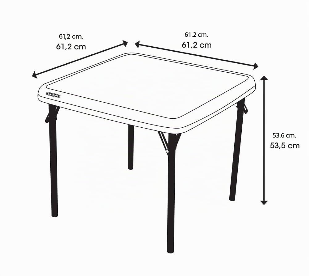 Lifetime 80425 Mesa Plegable Infantil, Crema, 61 x 61 x 54 cm
