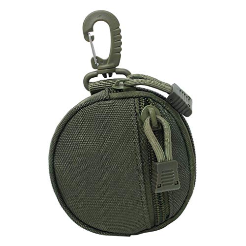 Inzopo Molle Gadget bolsa accesorio auricular bolsa monedero monedero mini verde militar 10x10x2cm Cover