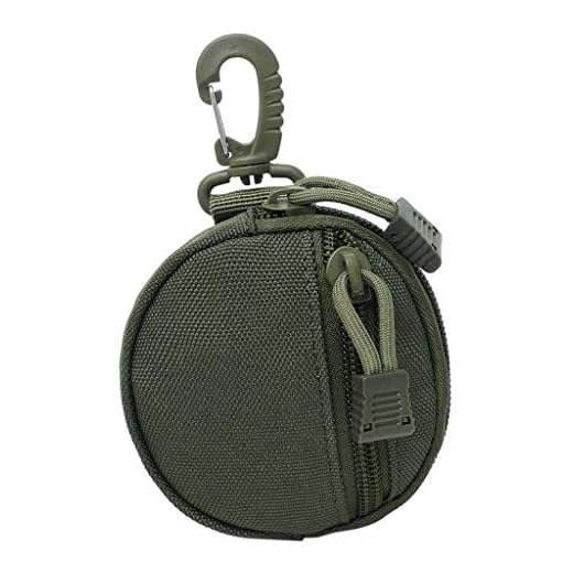 Inzopo Molle Gadget Pouch Zubehör Kopfhörer Tasche Geld Geldbörse Mini Armee Grün 10x10x2cm