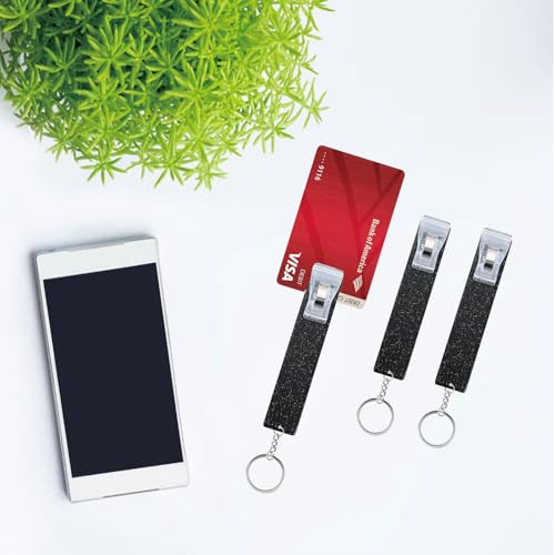 Image of 3PCS Credit Card Puller, Cute Debit Bank Card Grabber for Long Nails ATM Keychain Women with Plastic Clip