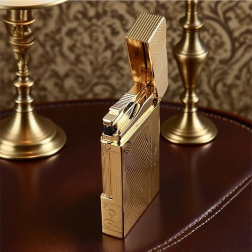 Encendedor vintage Sanji cobre recargable con gas butano miniatura 2